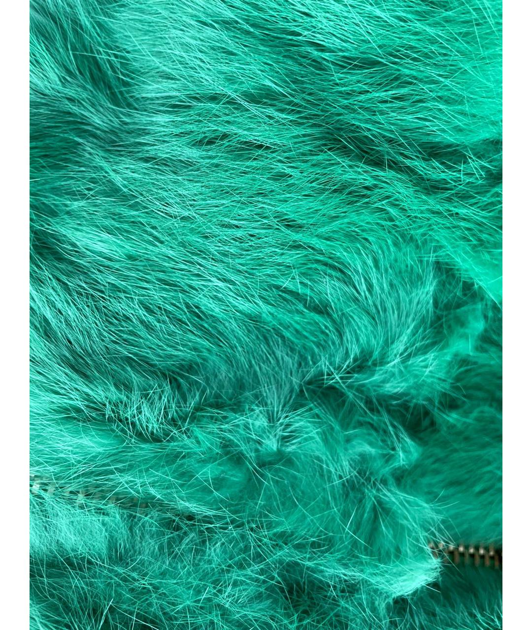 BLUGIRL Зеленая меховая шуба, фото 2