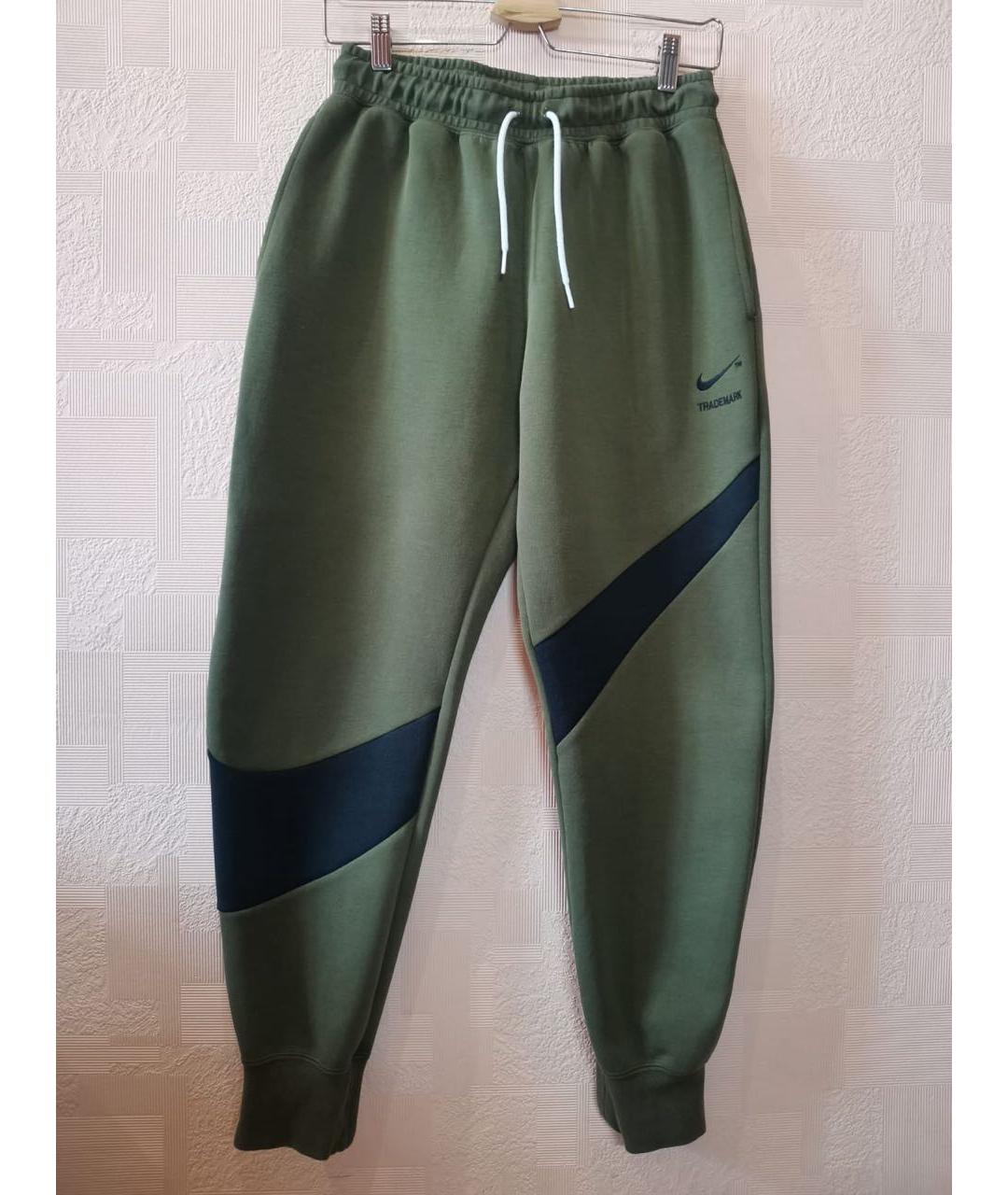 NIKE Зеленый хлопковый спортивный костюм, фото 2