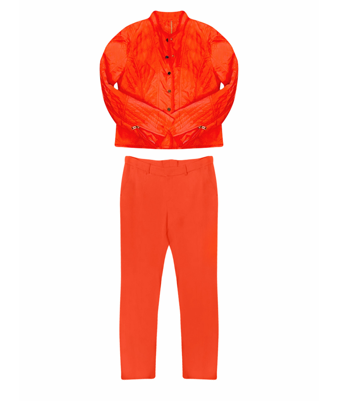 BOGNER Коралловый вискозный костюм с брюками, фото 1