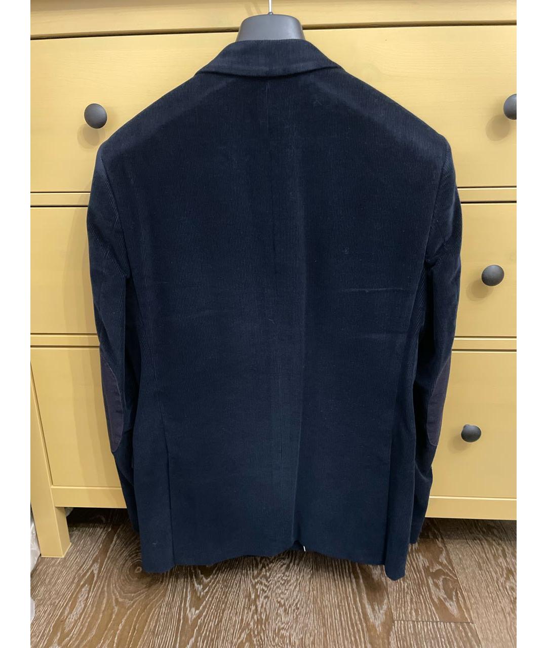KARL LAGERFELD Темно-синий велюровый пиджак, фото 2