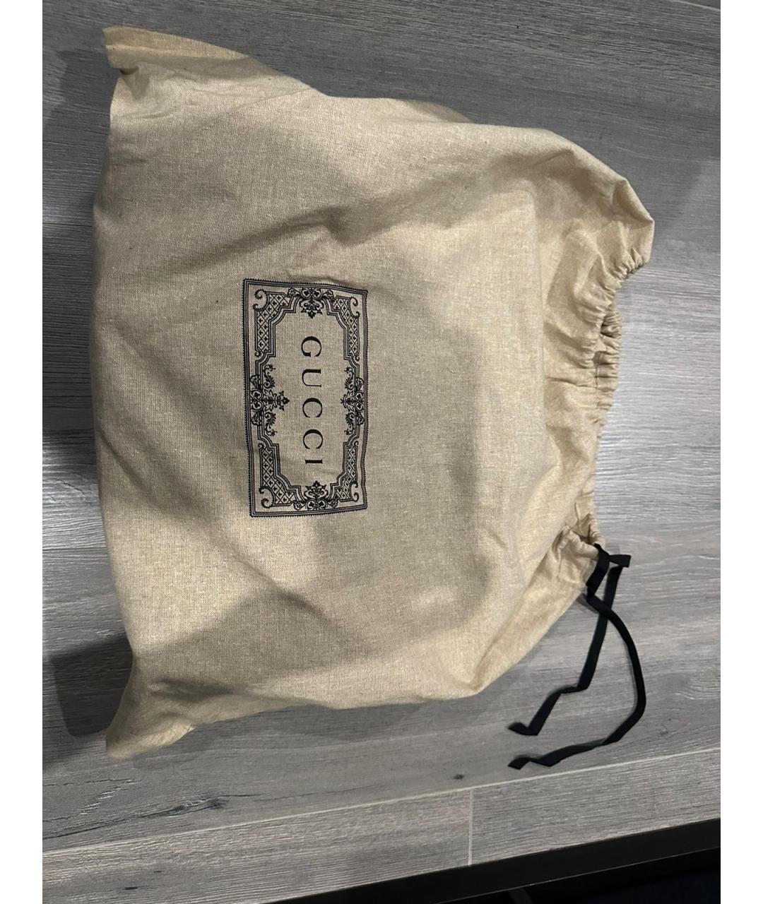 GUCCI Коричневая кожаная сумка с короткими ручками, фото 3