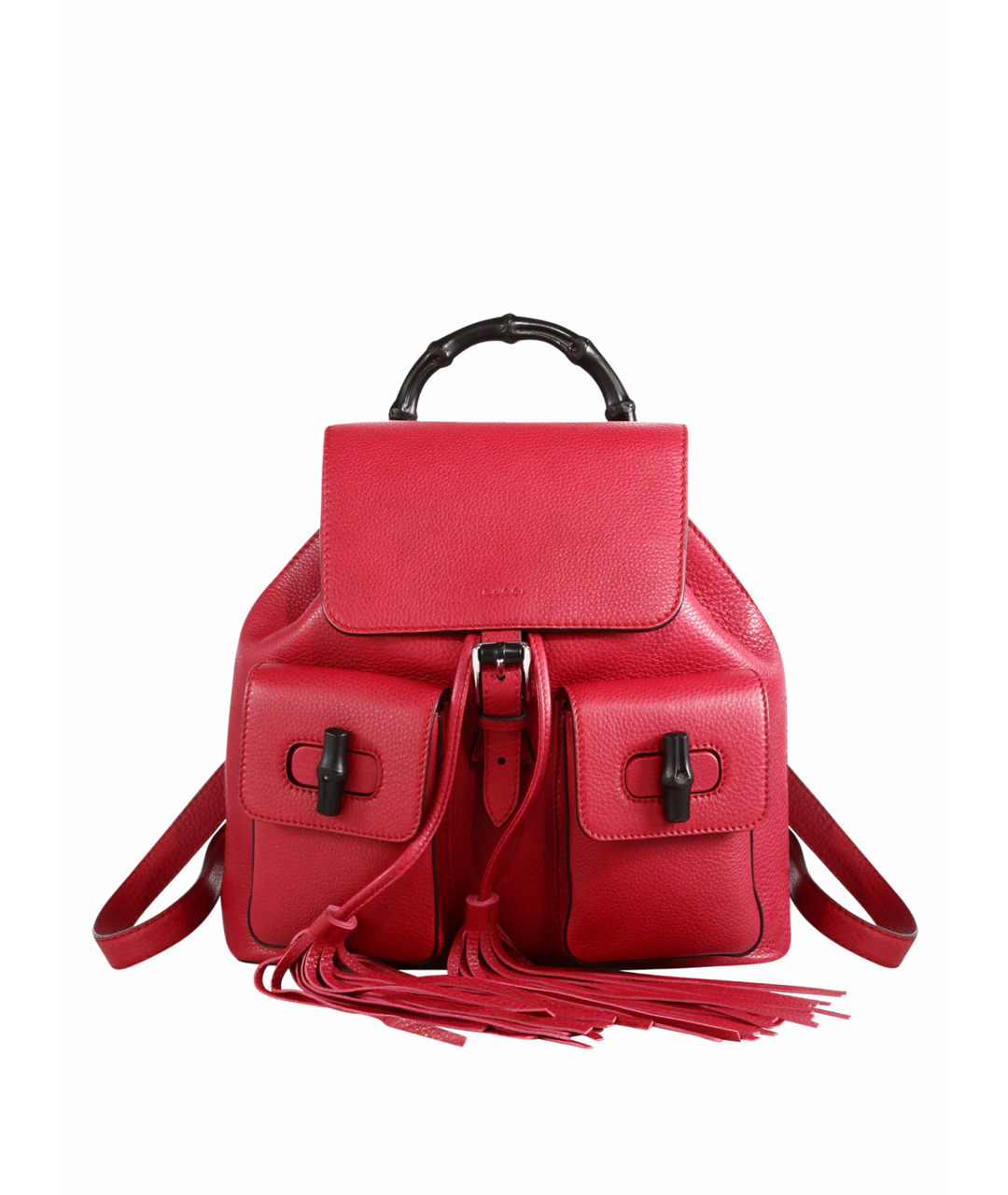 GUCCI Красный кожаный рюкзак, фото 1