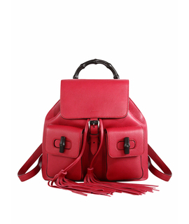 Рюкзак GUCCI Gucci Bamboo Leather Backpack