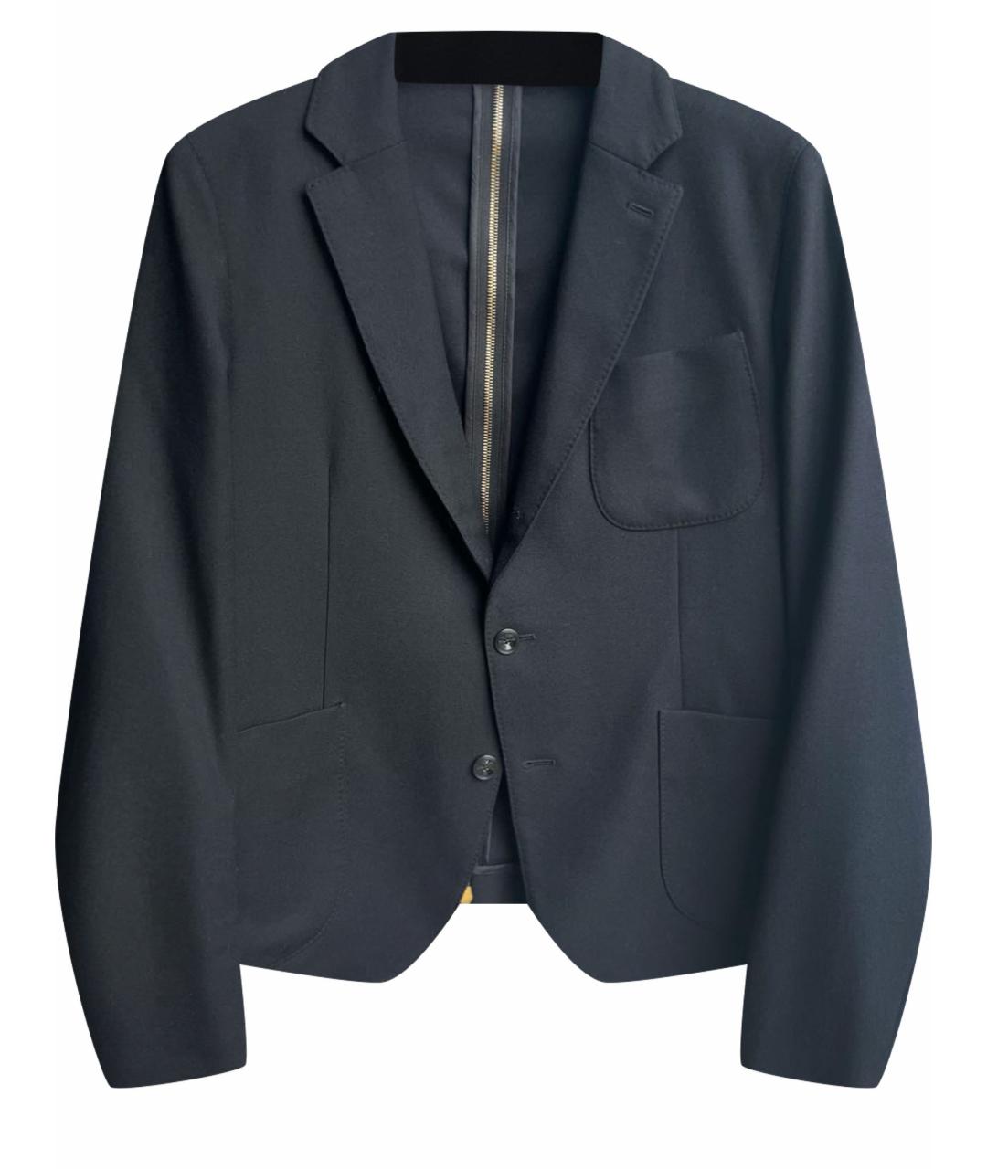 ALEXANDER MCQUEEN Черный шерстяной пиджак, фото 1