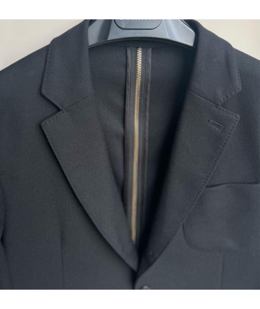 ALEXANDER MCQUEEN Черный шерстяной пиджак, фото 2