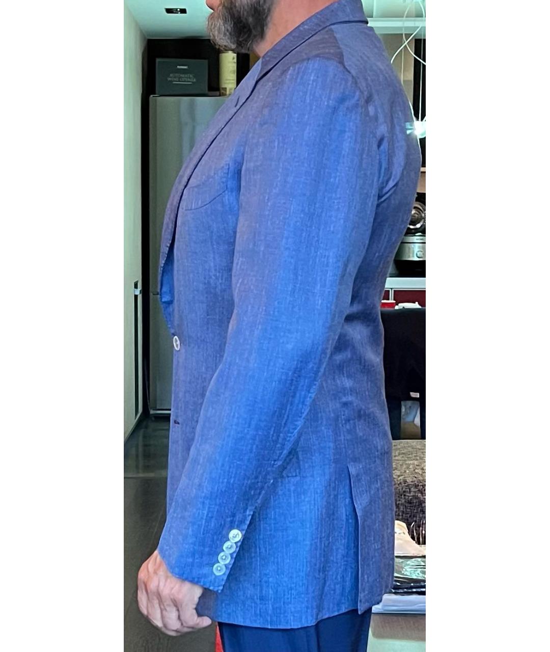 TOM FORD Синий шерстяной пиджак, фото 3