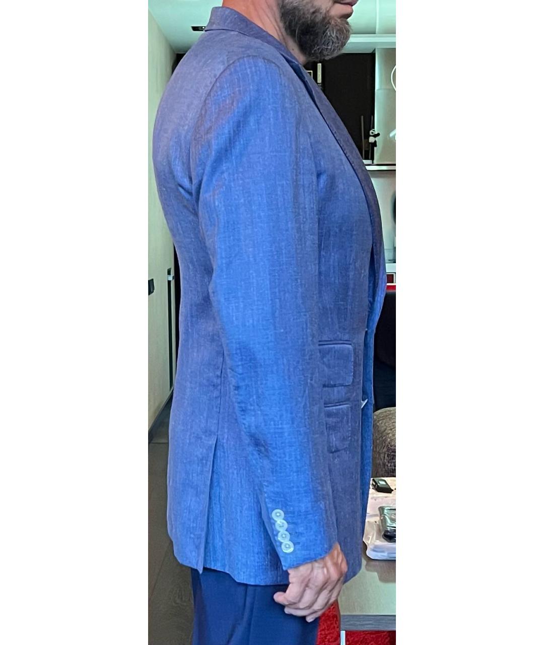 TOM FORD Синий шерстяной пиджак, фото 2