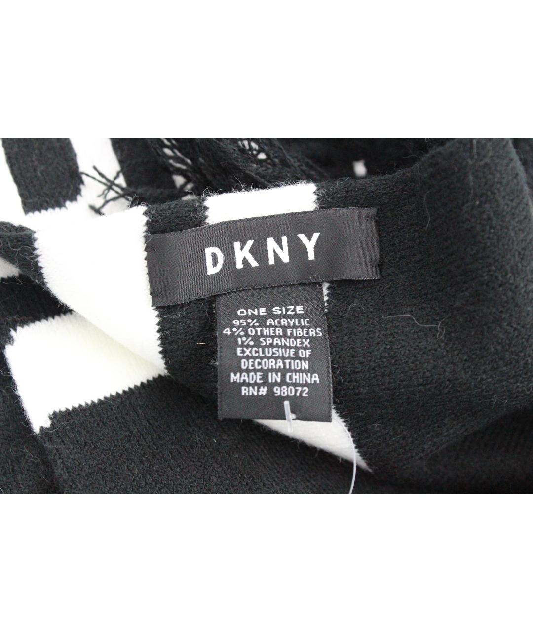 DKNY Черный шарф, фото 4