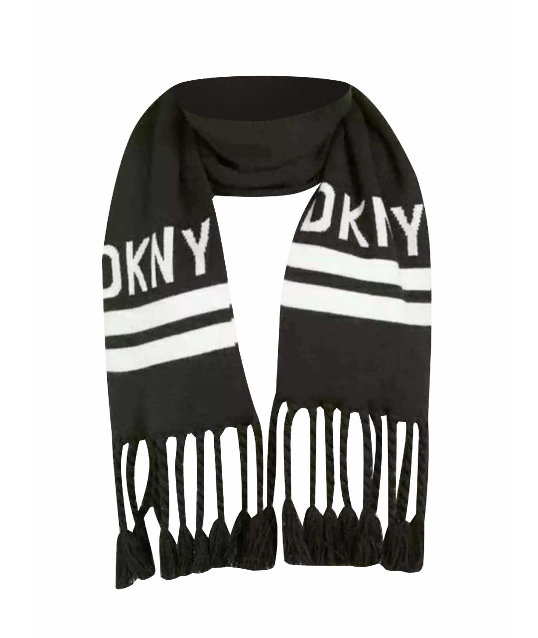 DKNY Черный шарф, фото 1