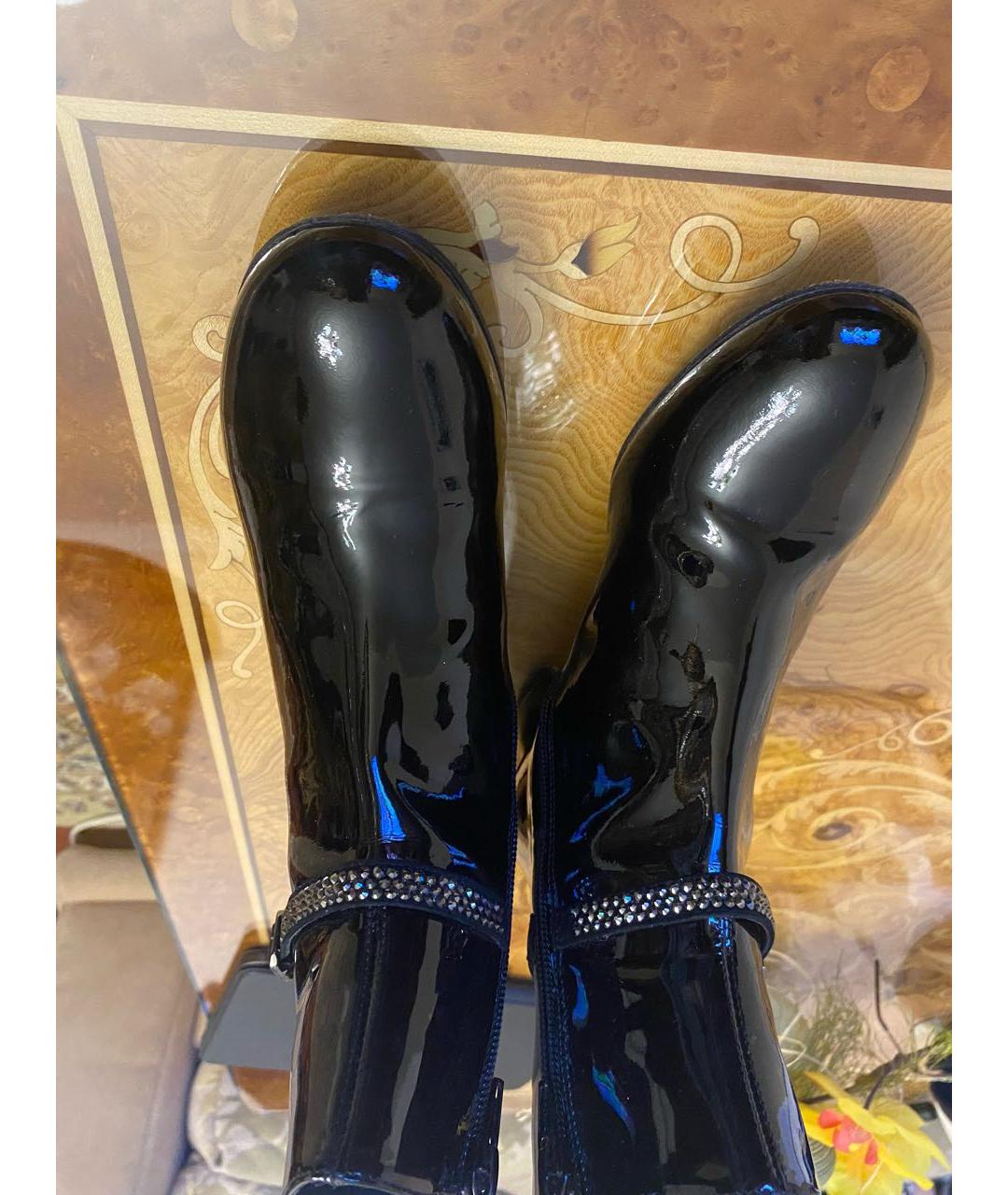 MISSOURI KIDS Черные кожаные ботинки, фото 4