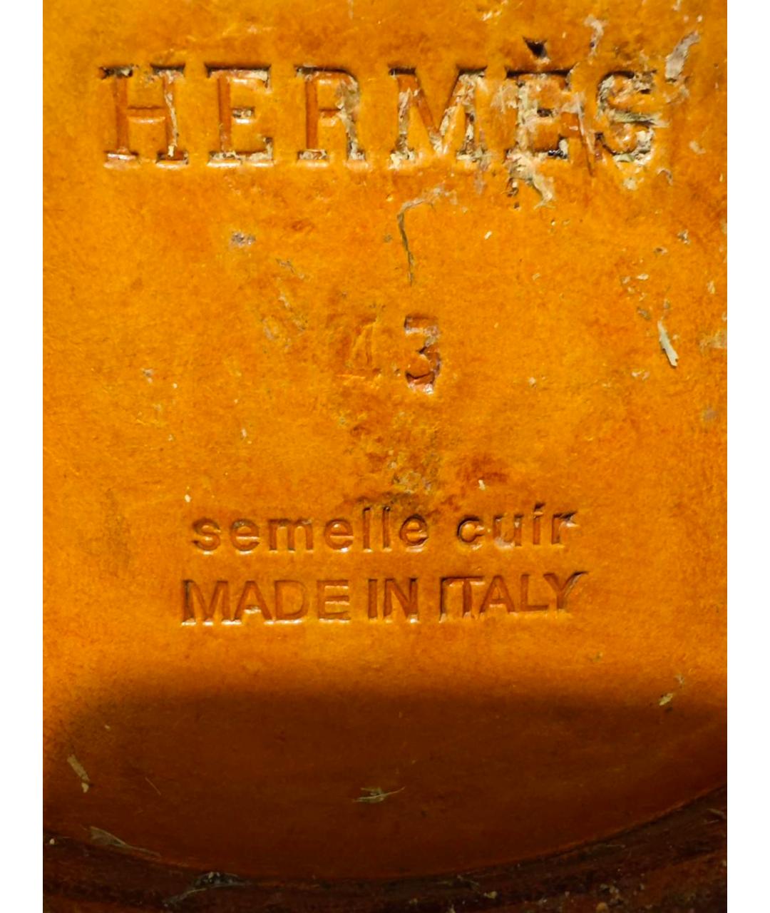 HERMES PRE-OWNED Синие замшевые лоферы, фото 5
