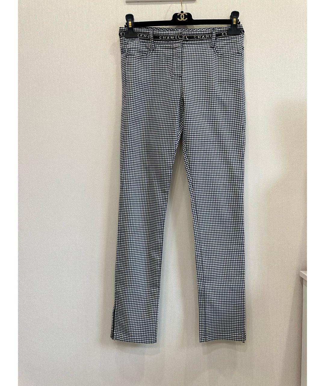 CHANEL PRE-OWNED Мульти прямые брюки, фото 8