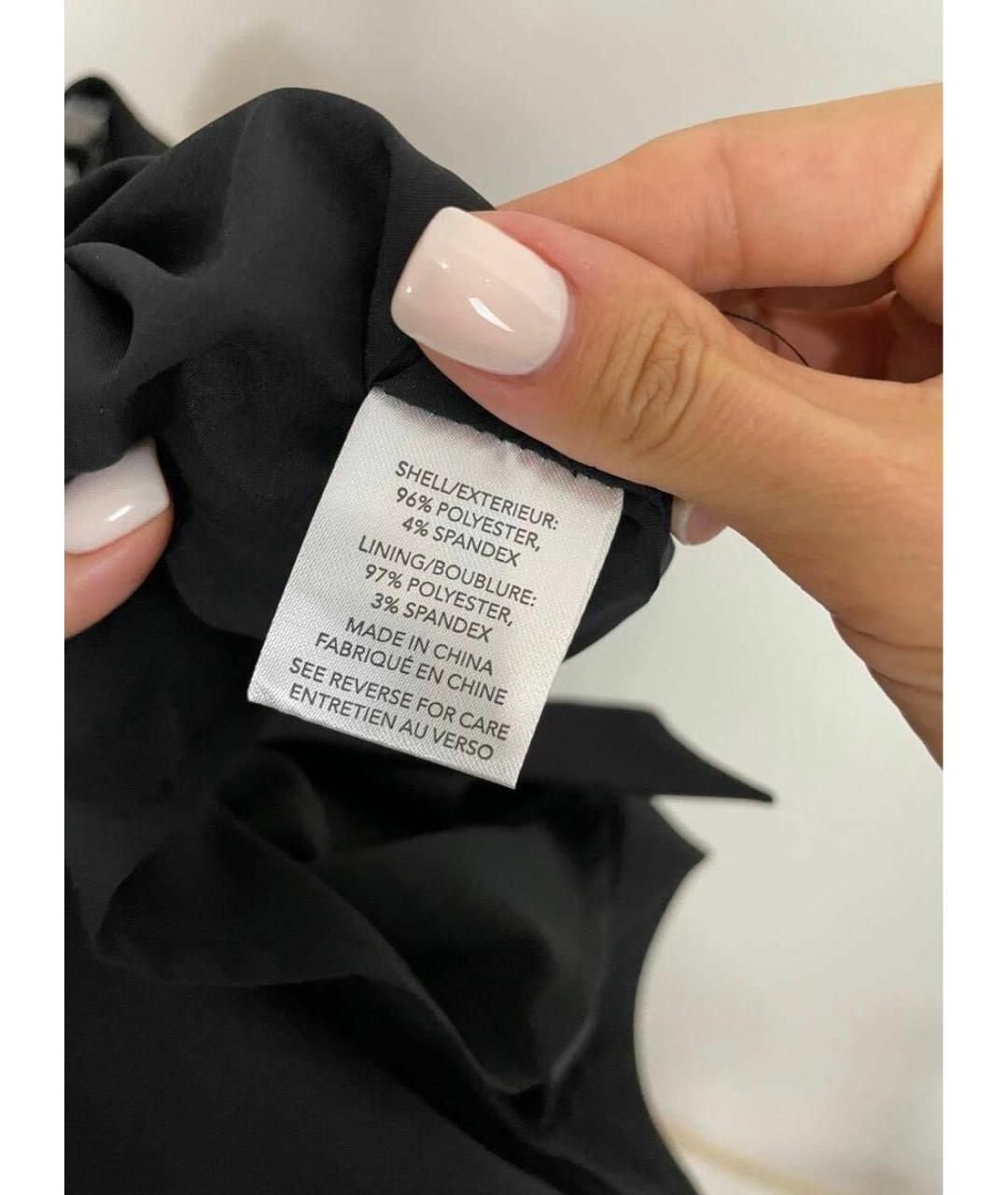 MILLY Черное полиэстеровое коктейльное платье, фото 4