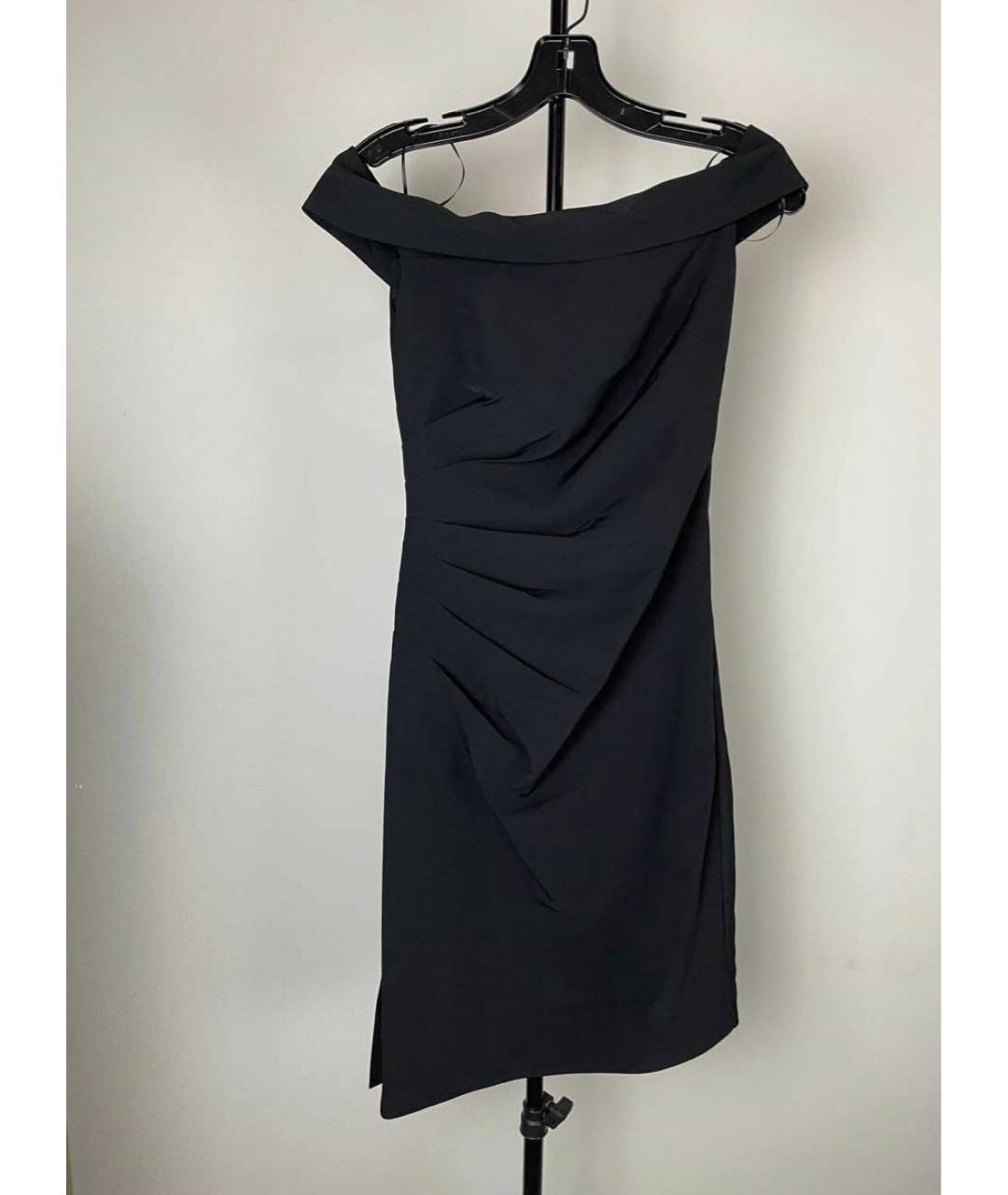 MILLY Черное полиэстеровое коктейльное платье, фото 2