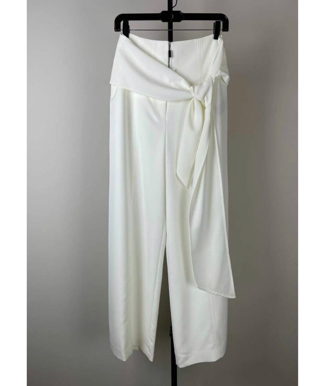 MILLY Белые полиэстеровые брюки широкие, фото 5