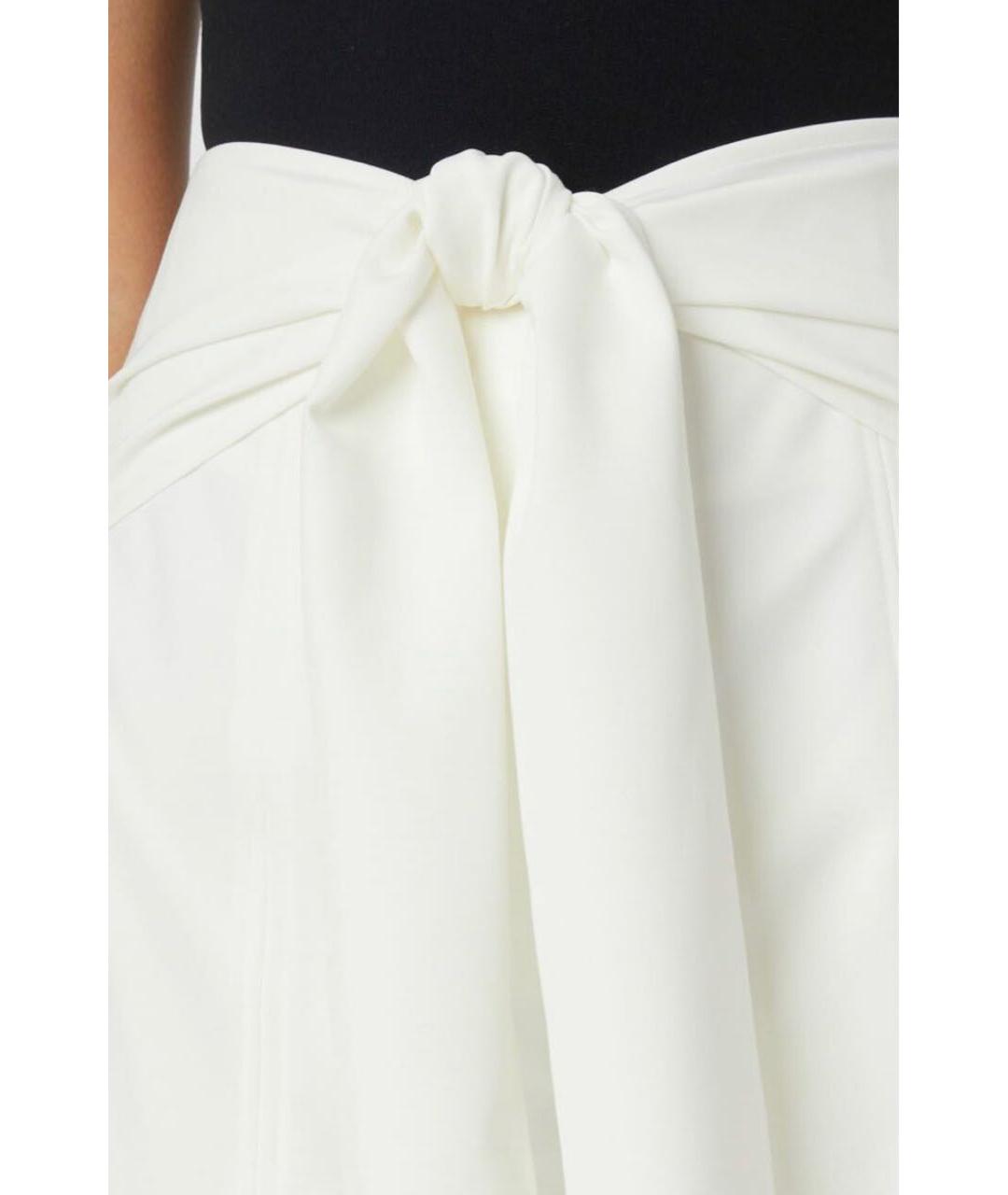 MILLY Белые полиэстеровые брюки широкие, фото 4