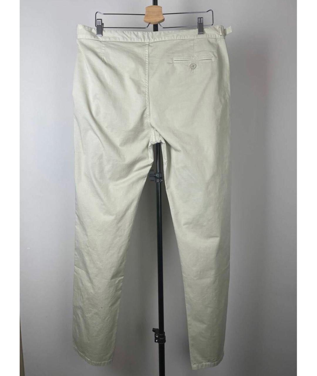 ORLEBAR BROWN Бежевые хлопковые классические брюки, фото 2
