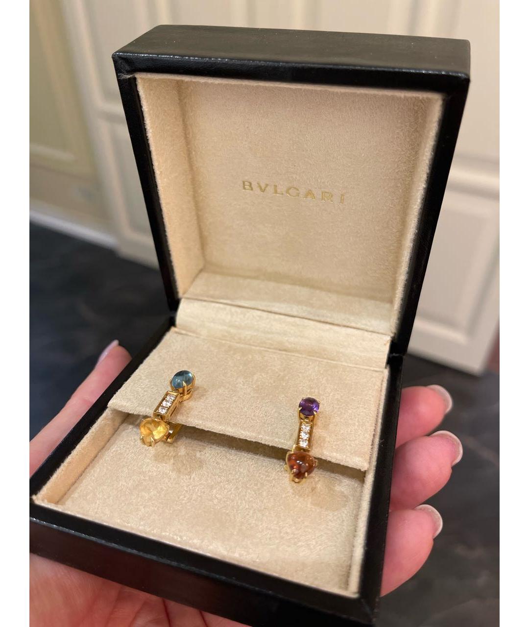 BVLGARI Золотые серьги из желтого золота, фото 3