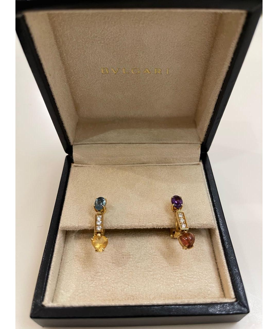 BVLGARI Золотые серьги из желтого золота, фото 4
