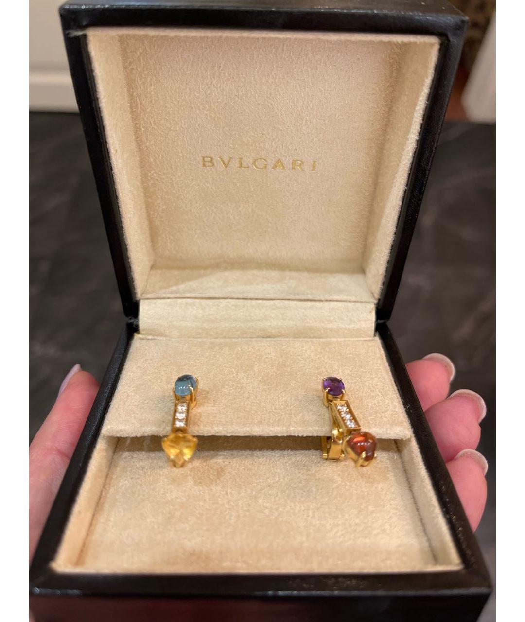 BVLGARI Золотые серьги из желтого золота, фото 2