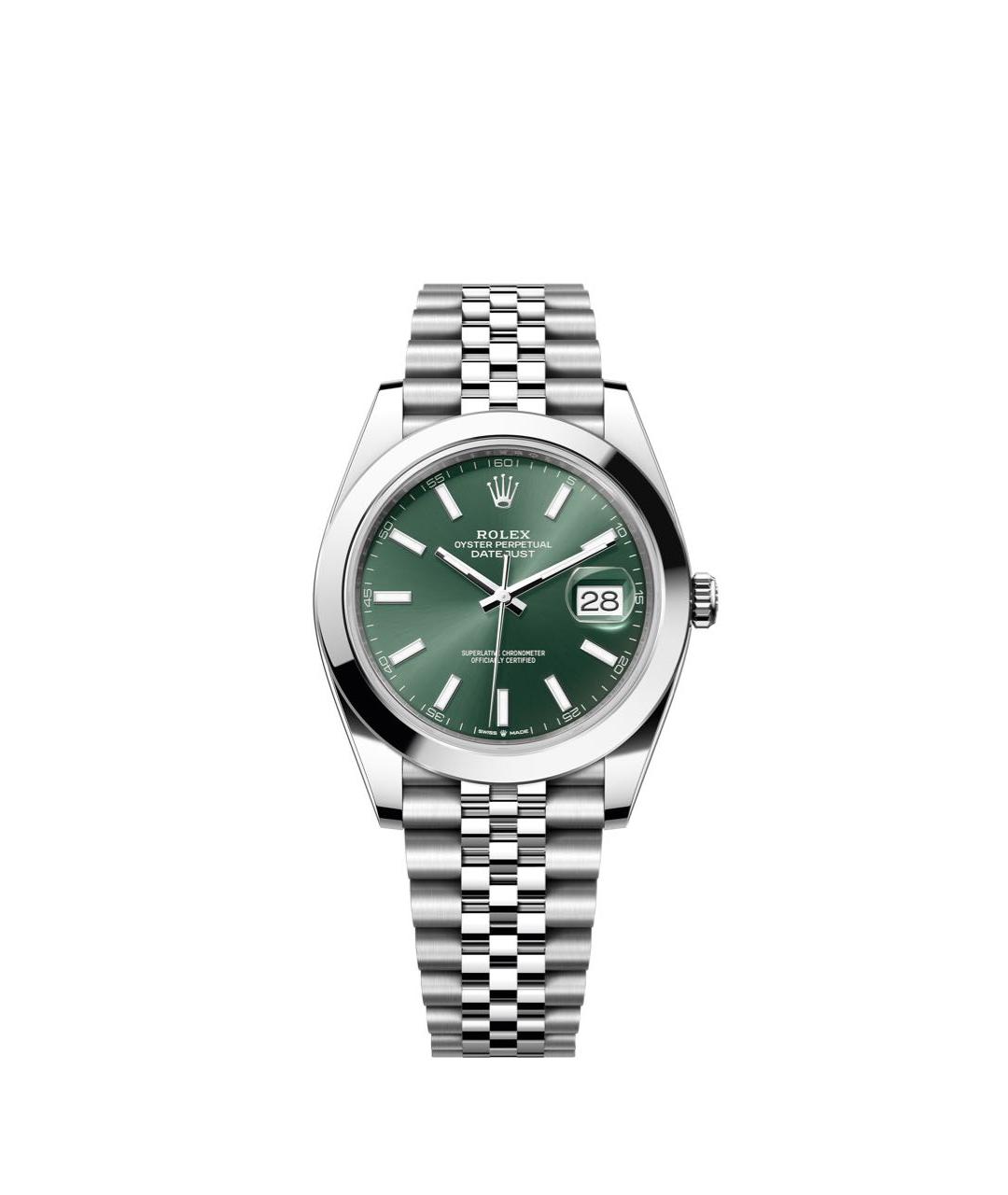 ROLEX Зеленые металлические часы, фото 1