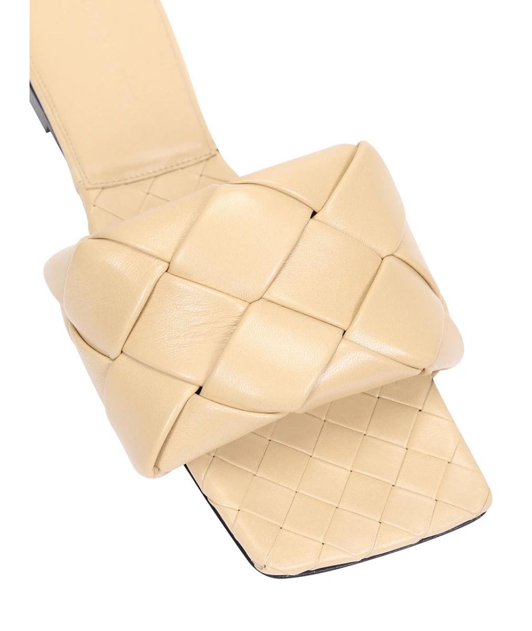 BOTTEGA VENETA Кожаные шлепанцы, фото 4