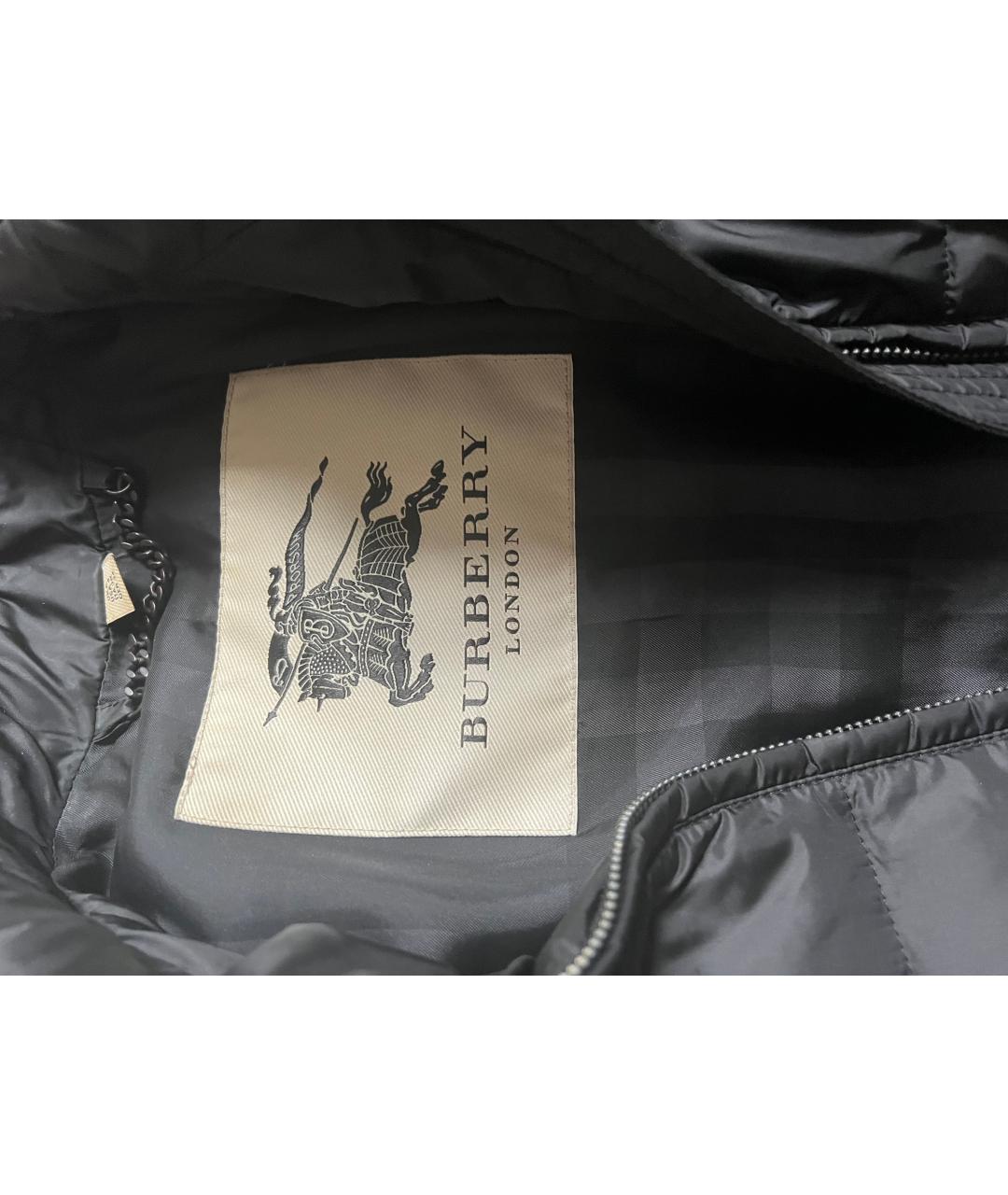 BURBERRY Черный пуховик, фото 3