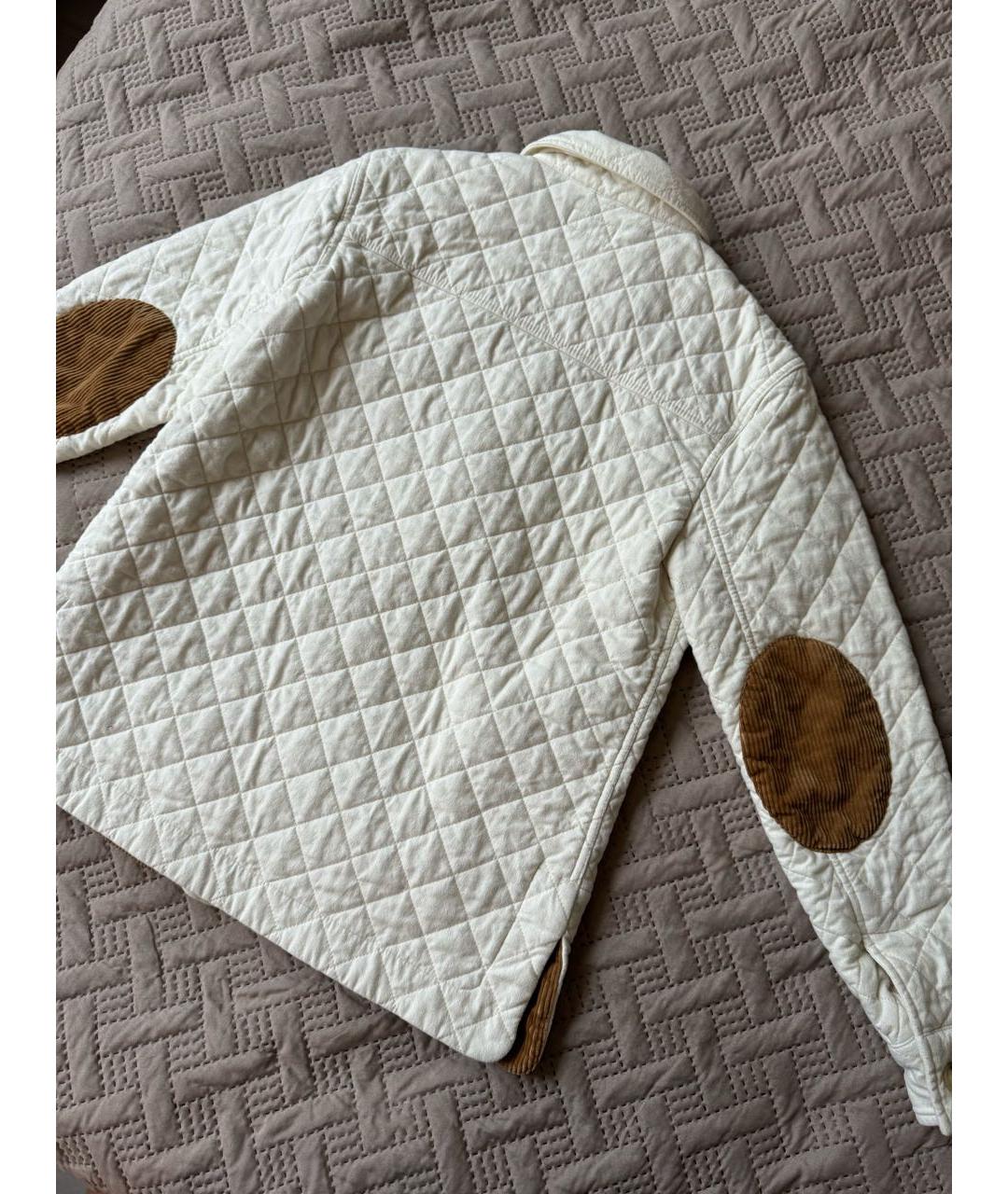 POLO RALPH LAUREN Белая хлопковая куртка, фото 2