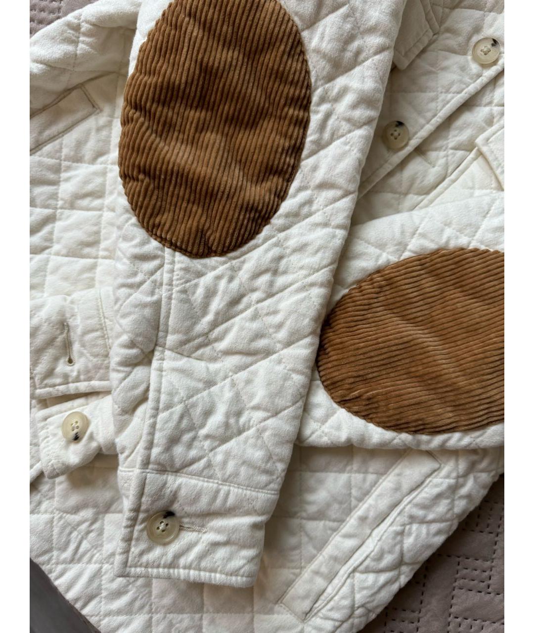 POLO RALPH LAUREN Белая хлопковая куртка, фото 4