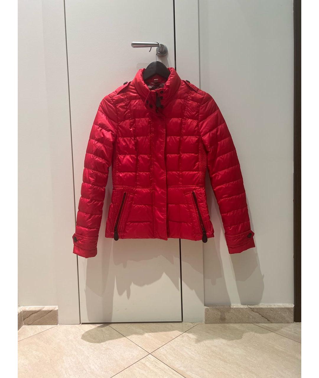 BURBERRY Красная полиэстеровая куртка, фото 8