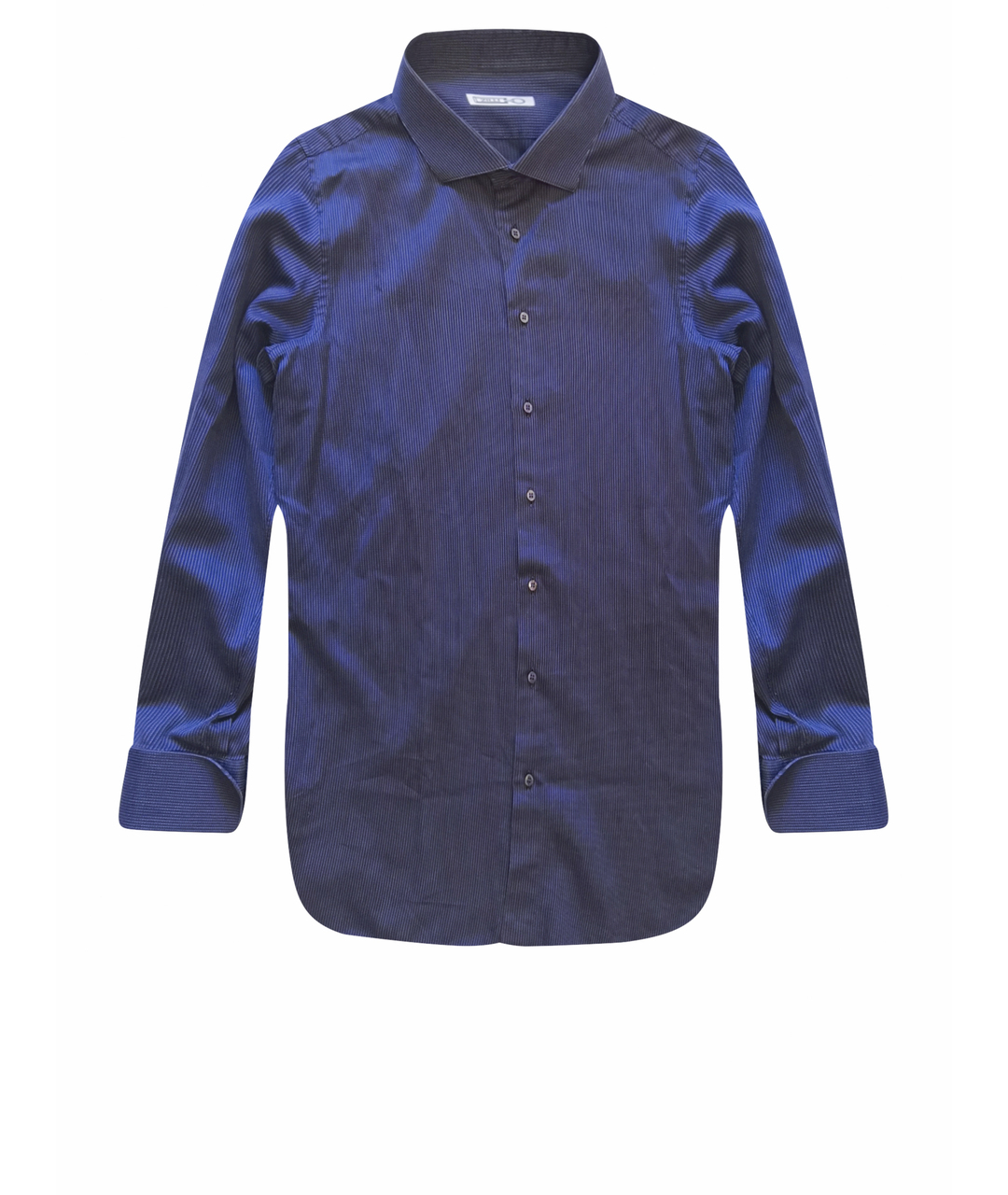 ZILLI Темно-синяя хлопковая классическая рубашка, фото 1