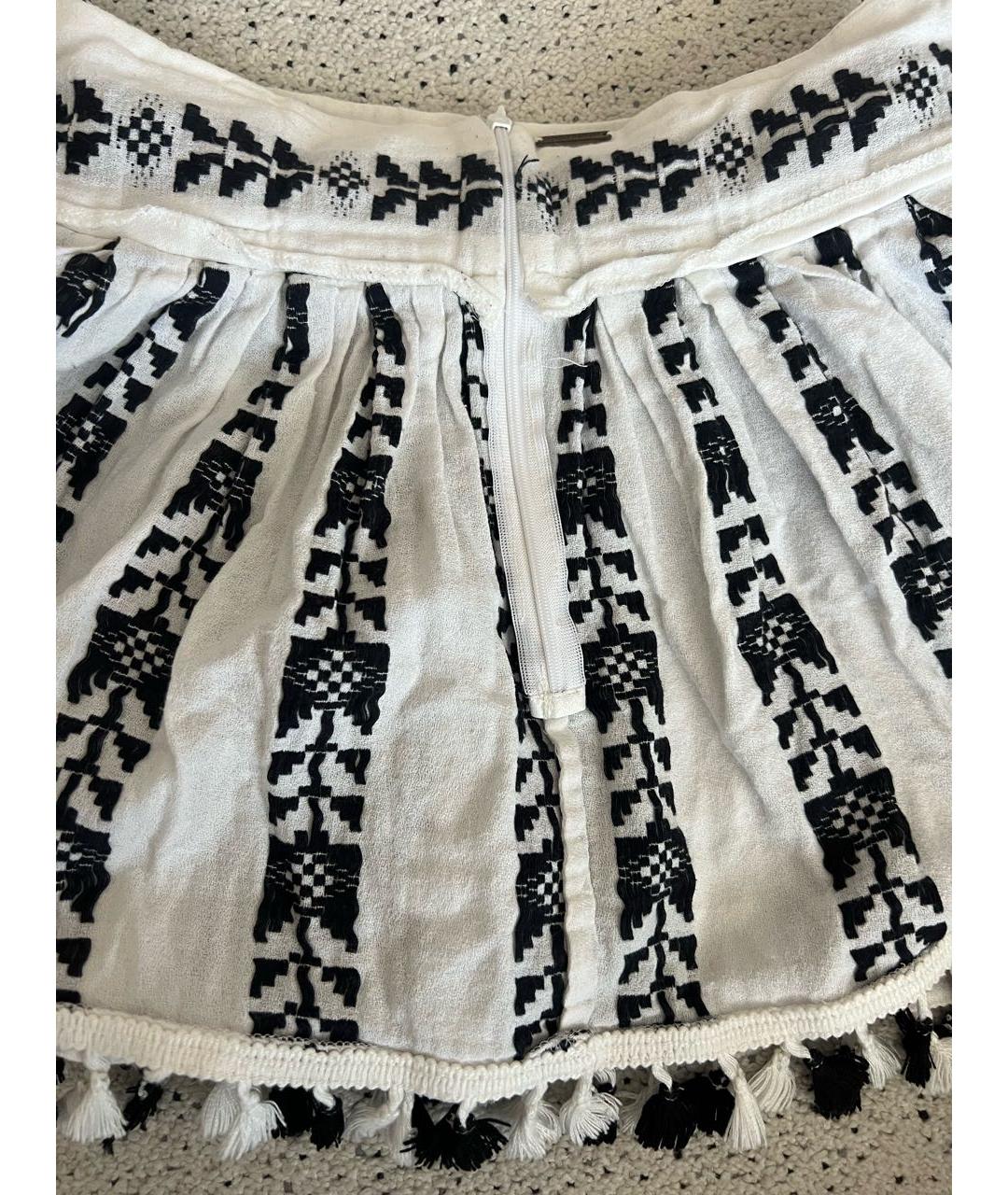 DODO BAR OR Белая хлопковая юбка мини, фото 5