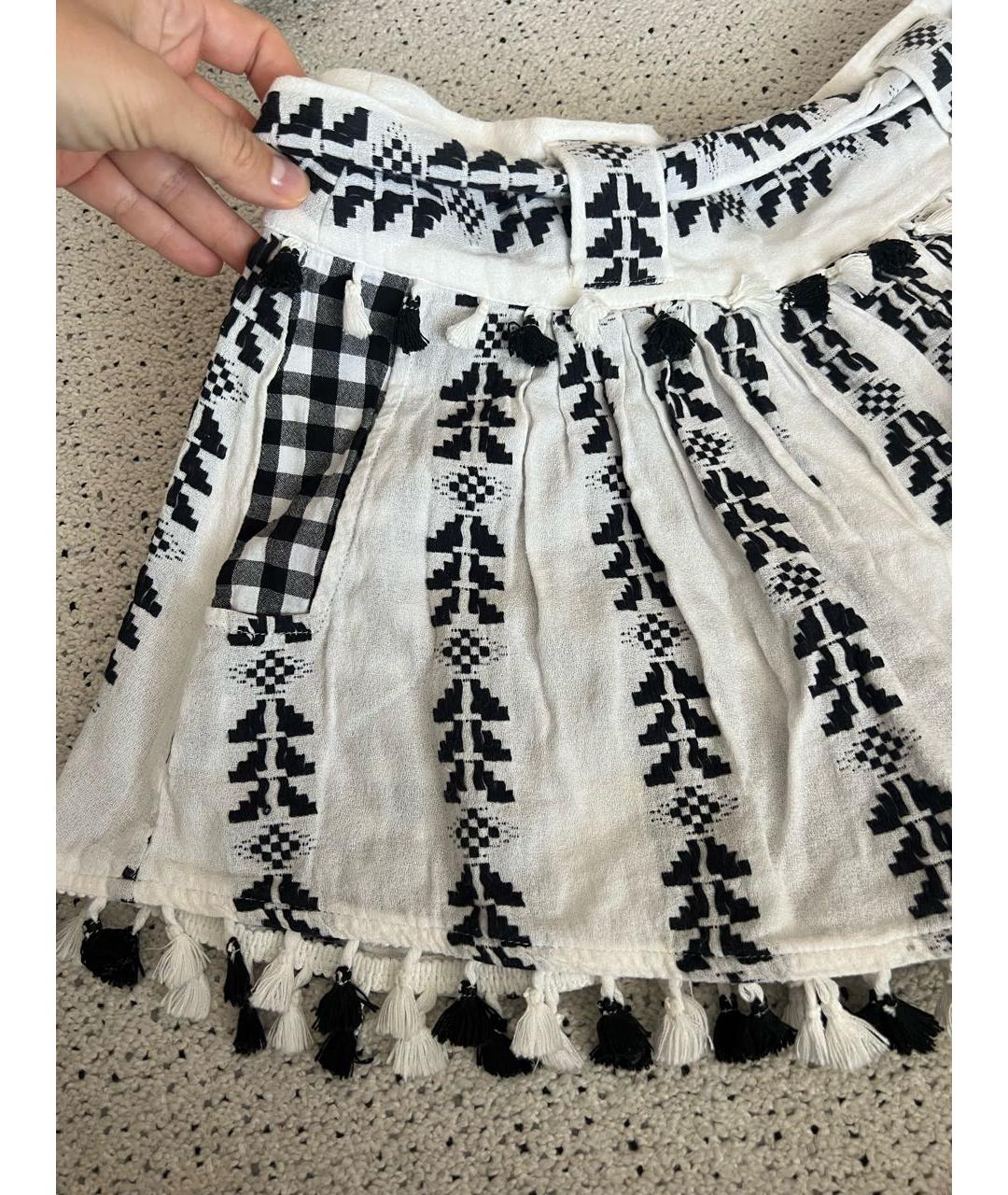 DODO BAR OR Белая хлопковая юбка мини, фото 2