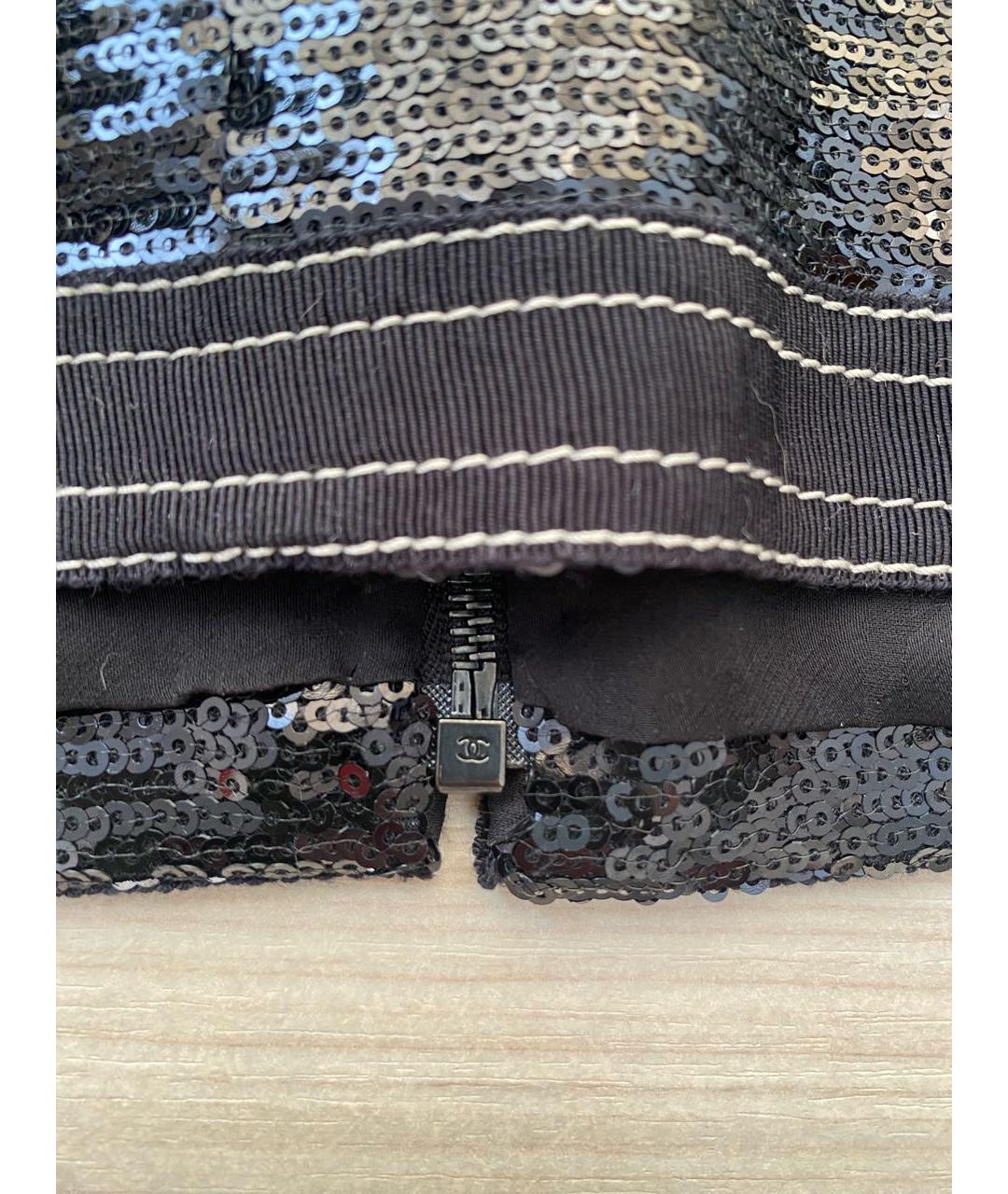CHANEL Черный полиэстеровый жакет/пиджак, фото 5