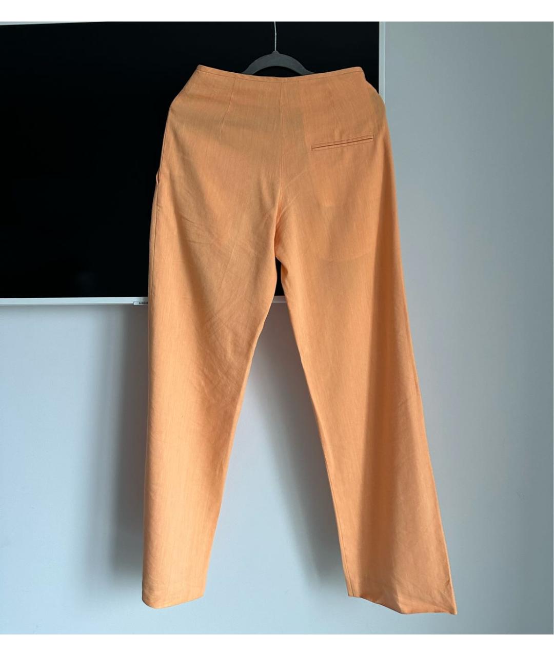 CHRISTOPHER ESBER Оранжевый льняной костюм с брюками, фото 7