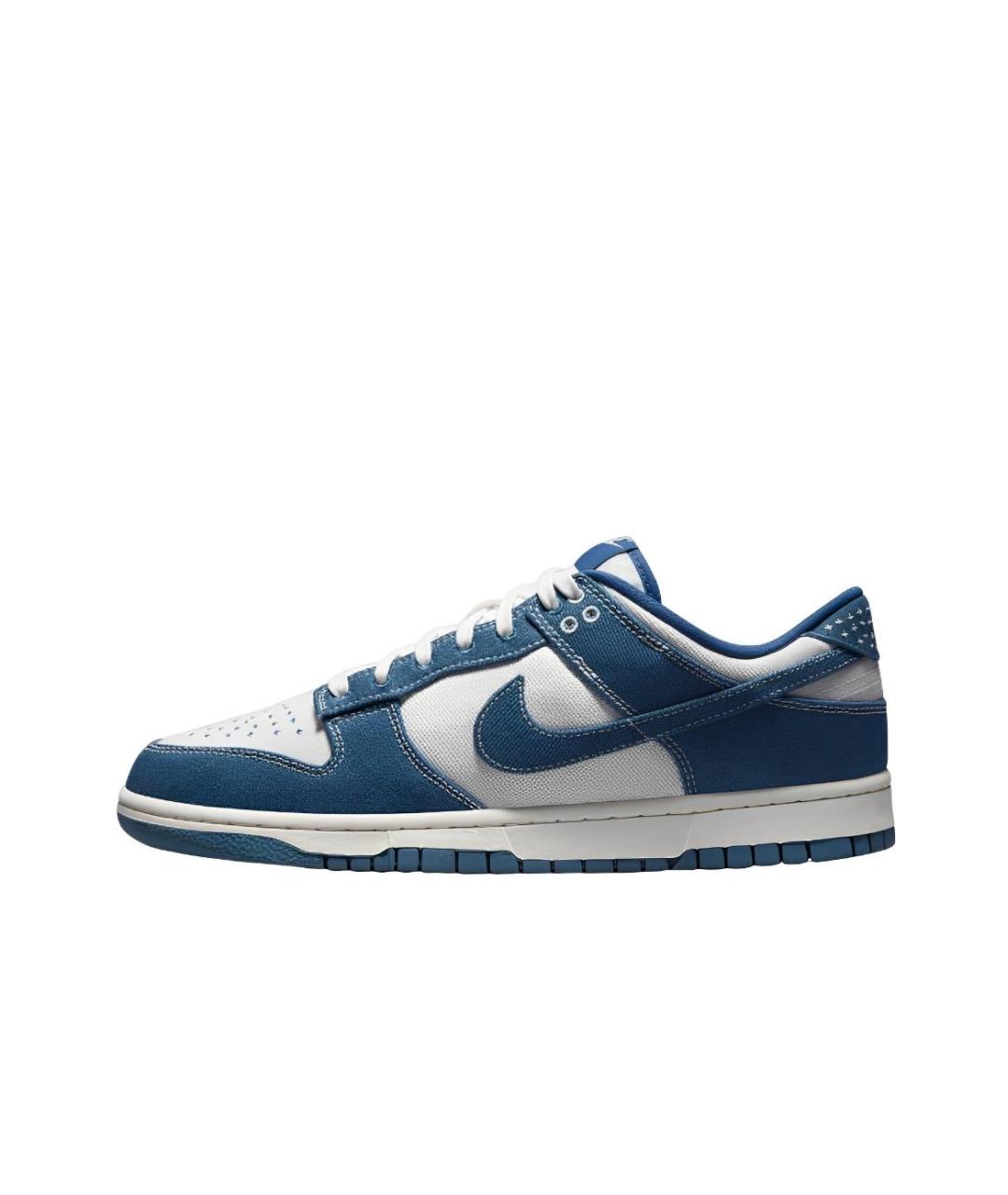 NIKE Темно-синие текстильные низкие кроссовки / кеды, фото 6