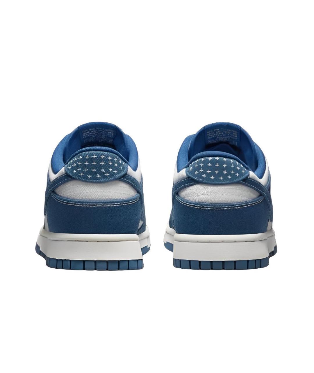NIKE Темно-синие текстильные низкие кроссовки / кеды, фото 3