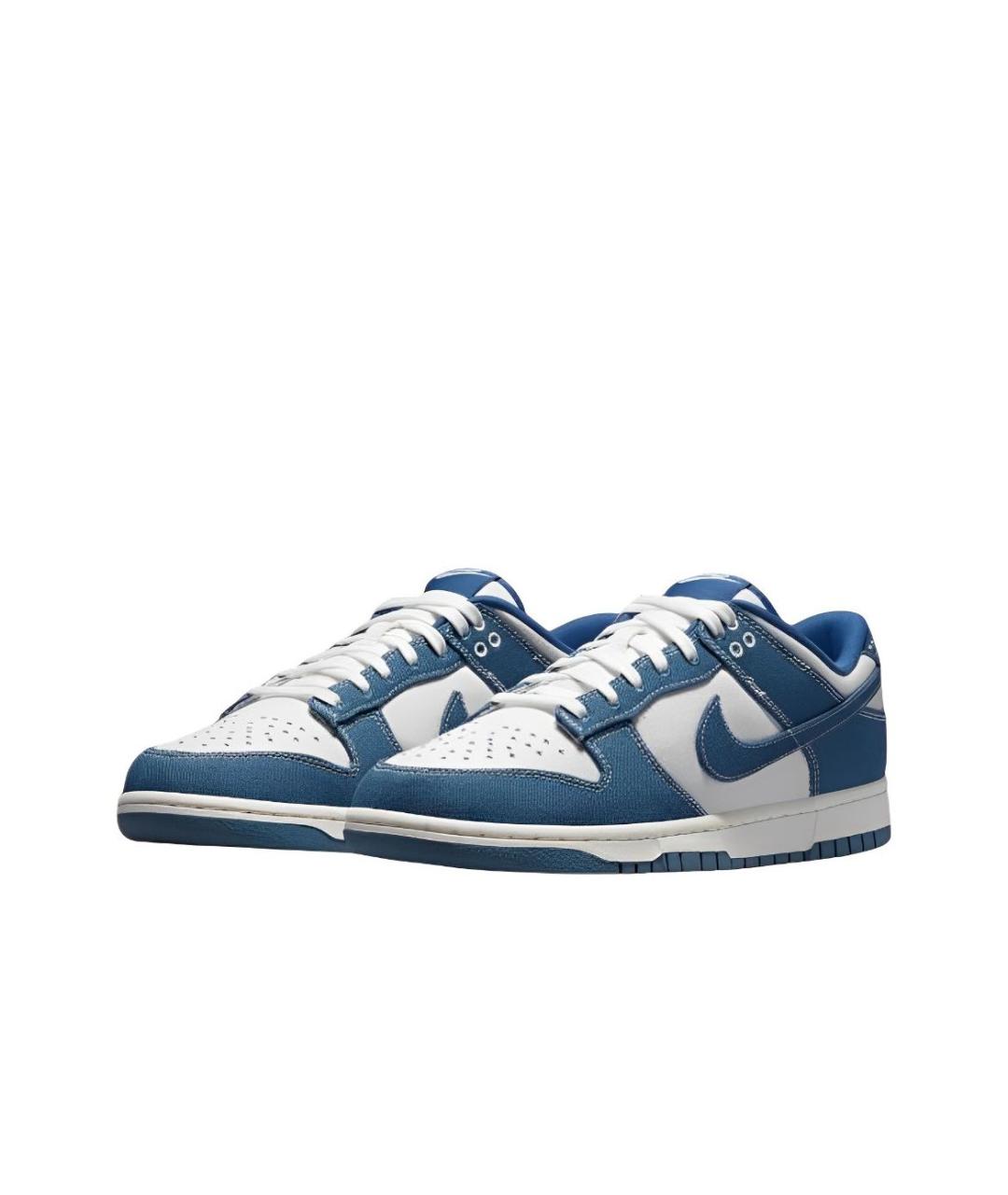 NIKE Темно-синие текстильные низкие кроссовки / кеды, фото 2