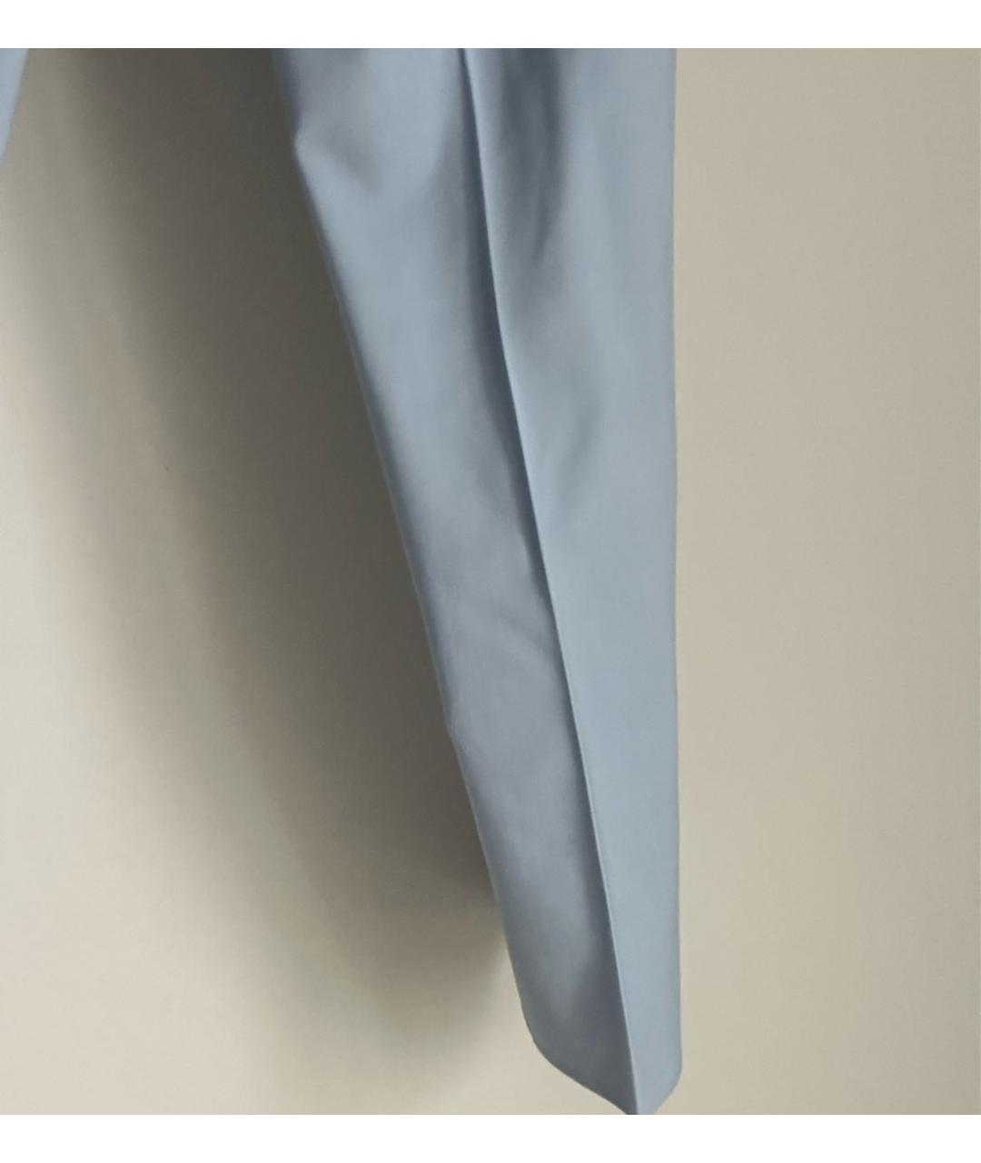 JOSEPH Голубые шерстяные прямые брюки, фото 4