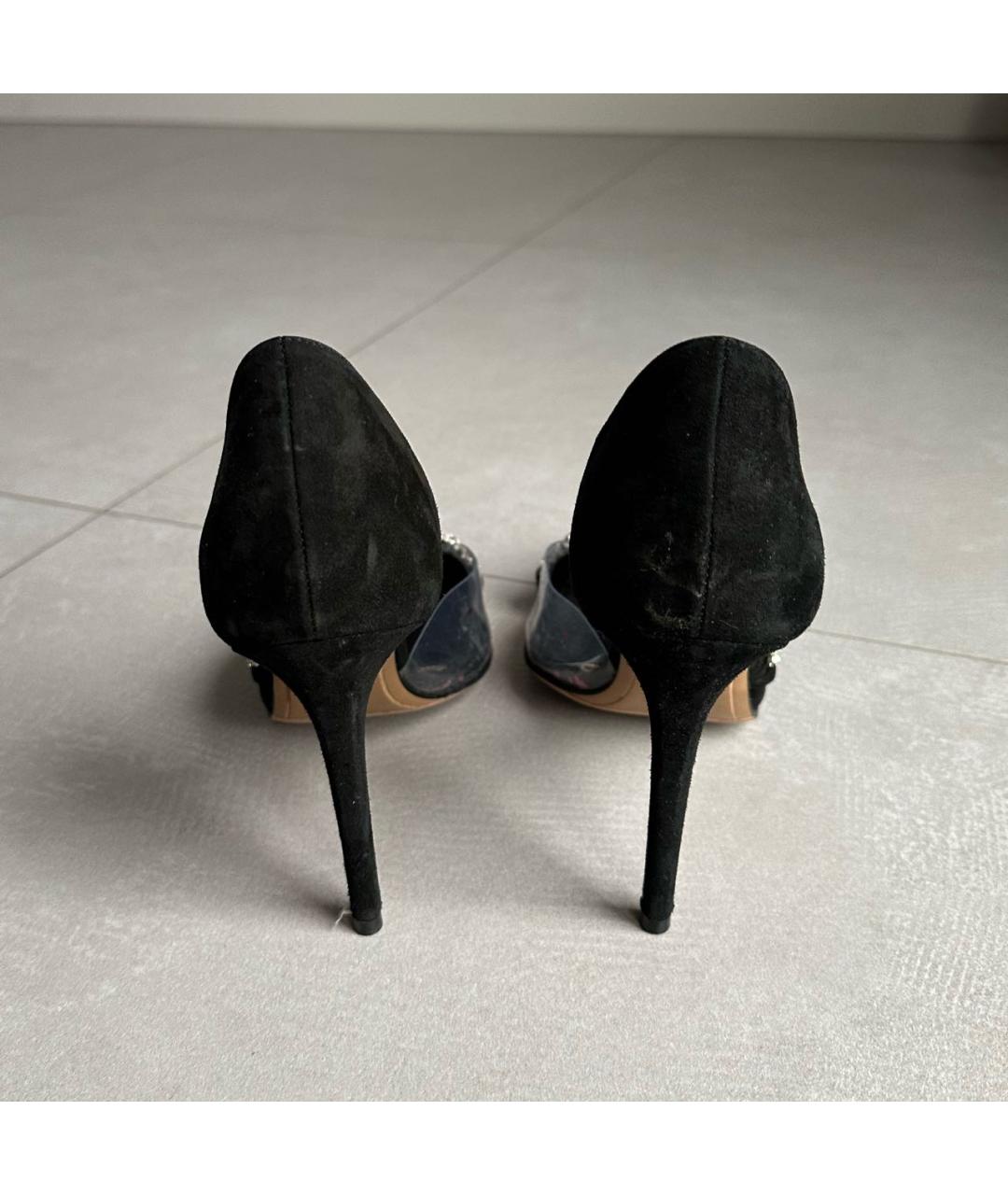 ALEXANDRE VAUTHIER Черные замшевые туфли, фото 4