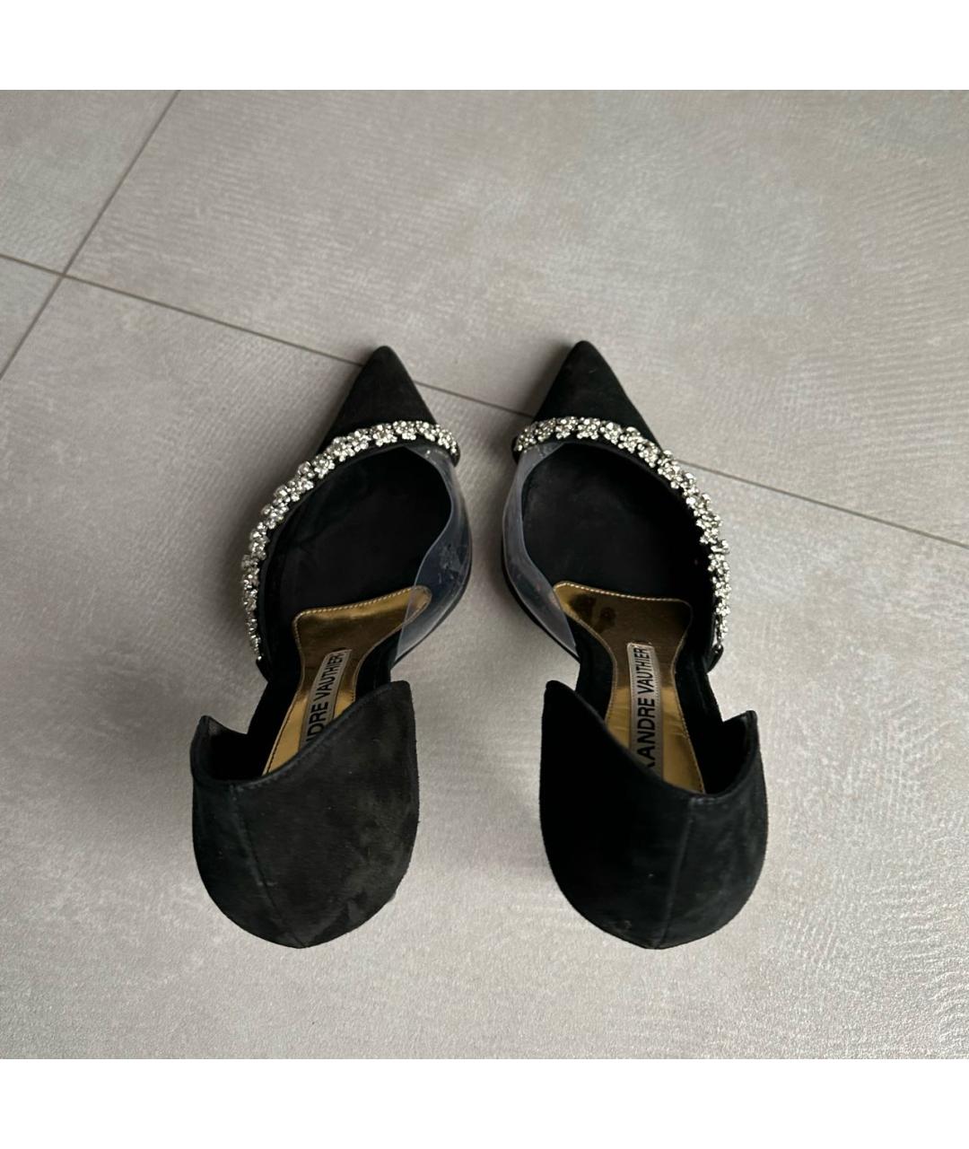 ALEXANDRE VAUTHIER Черные замшевые туфли, фото 3