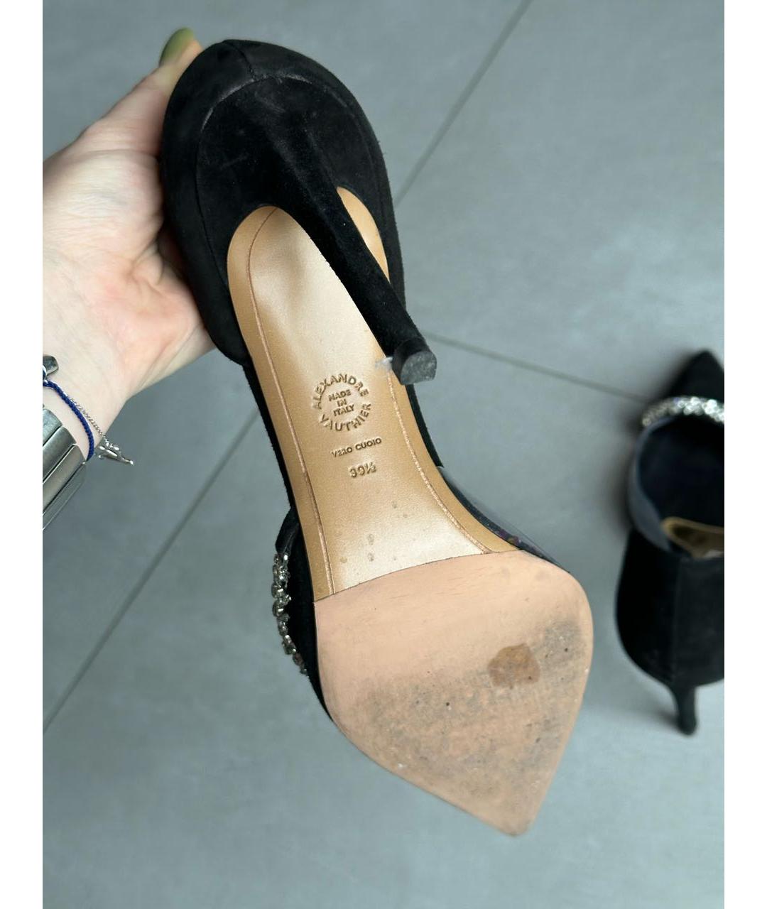 ALEXANDRE VAUTHIER Черные замшевые туфли, фото 5