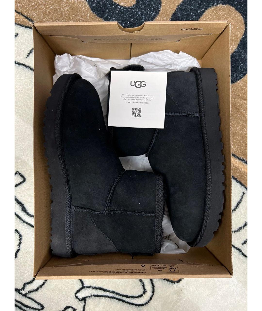 UGG AUSTRALIA Черные ботинки, фото 2