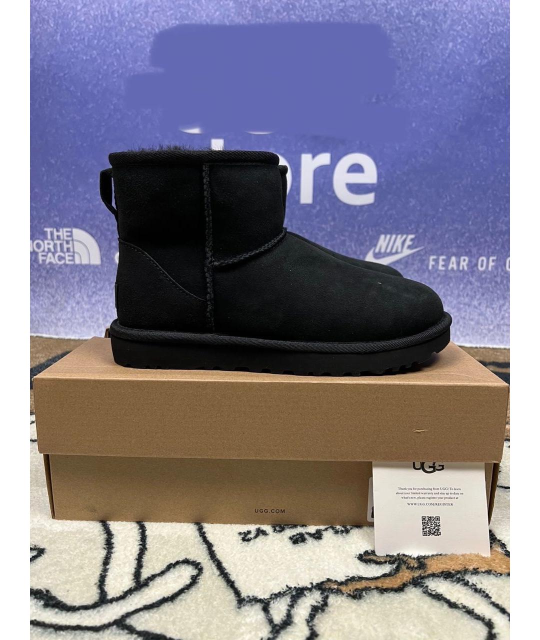 UGG AUSTRALIA Черные ботинки, фото 4