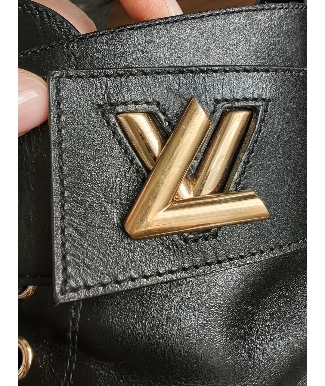 LOUIS VUITTON PRE-OWNED Черные кожаные ботинки, фото 7