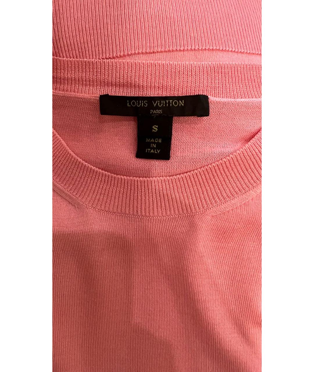 LOUIS VUITTON PRE-OWNED Розовая футболка, фото 4