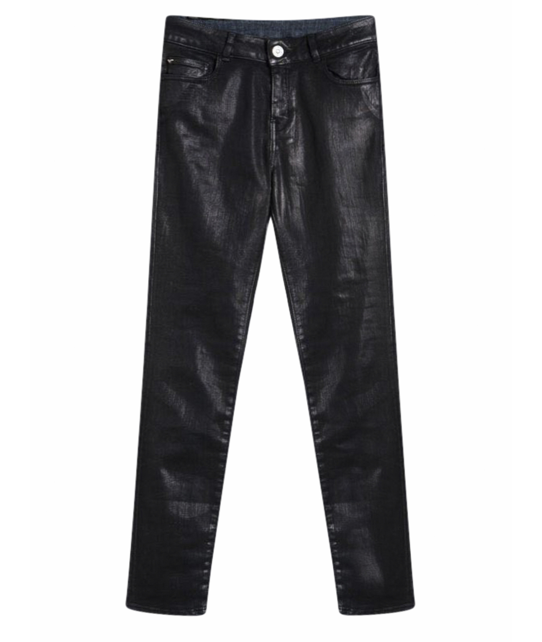 TWIN-SET Черные хлопко-эластановые брюки узкие, фото 1