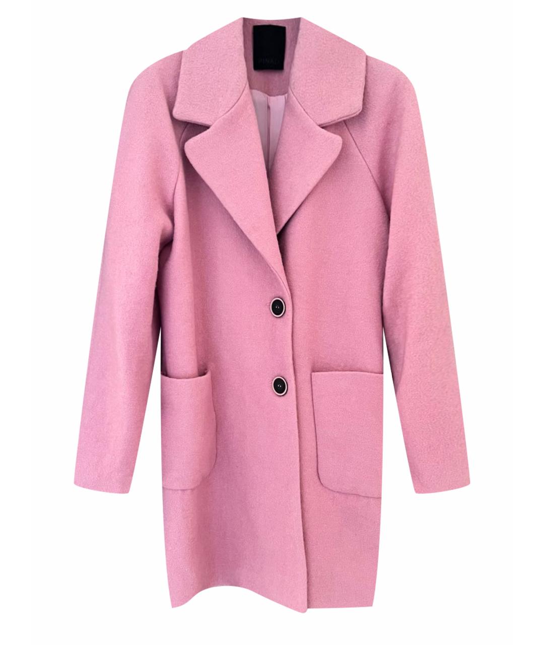 PINKO Розовое пальто, фото 1