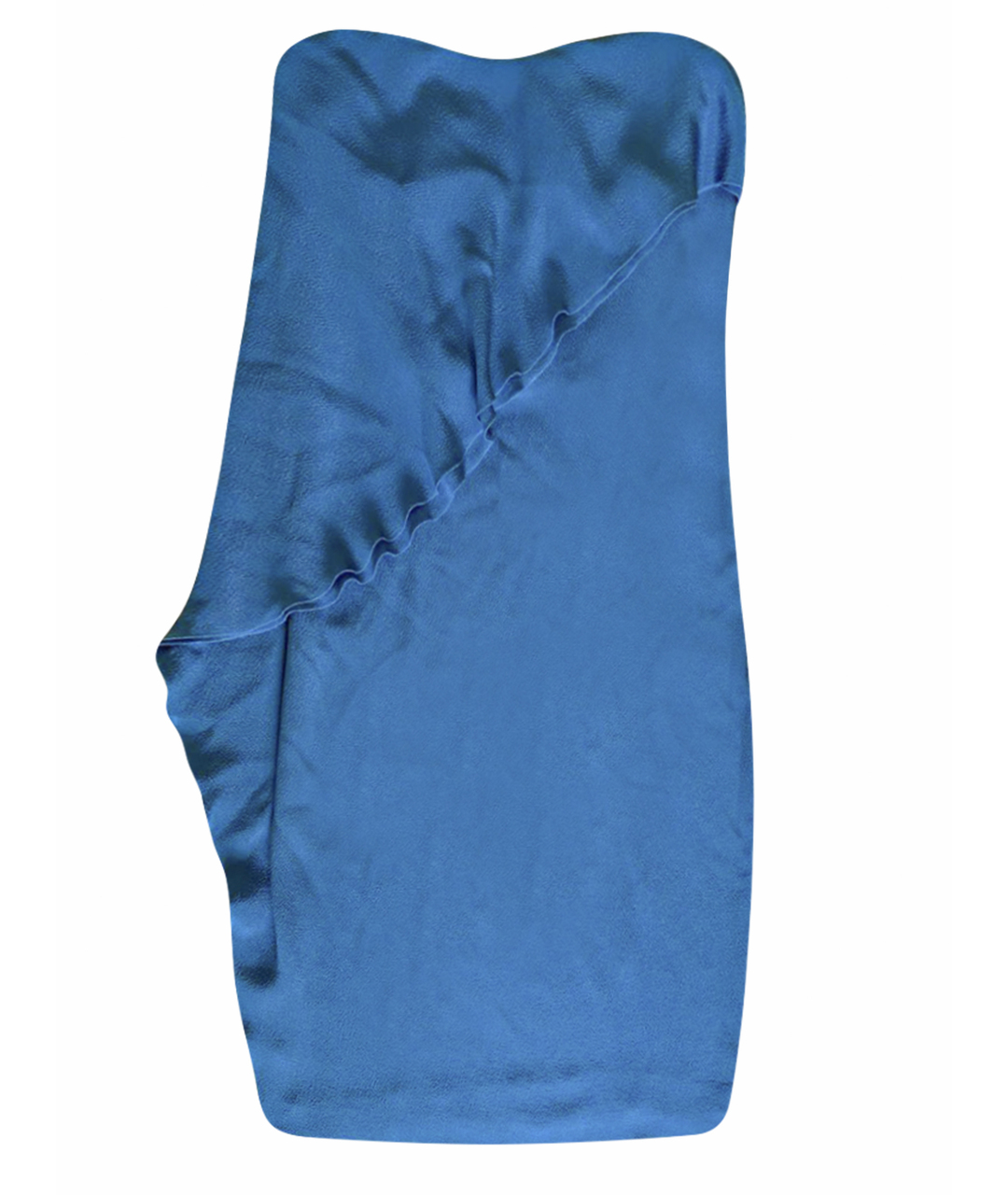 BOTTEGA VENETA Голубое шелковое повседневное платье, фото 1