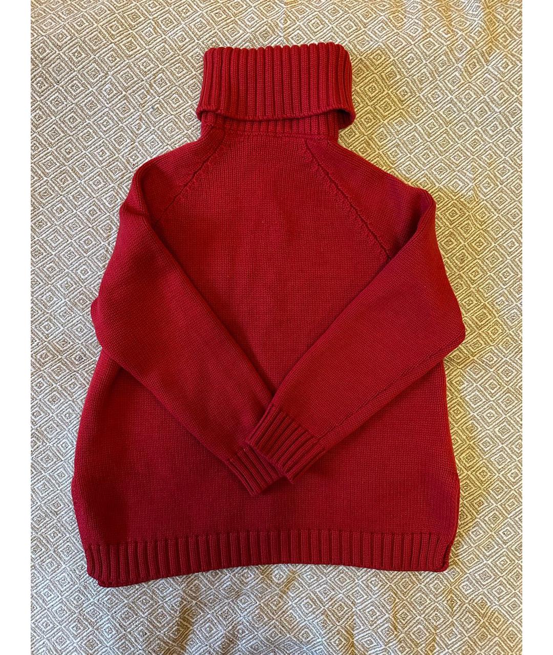FENDI Красный шерстяной джемпер / свитер, фото 8